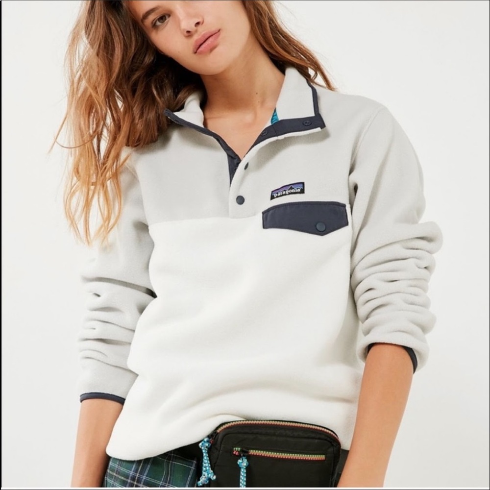 Patagonia Synchilla Snap-T Fleece Pullover Birch White